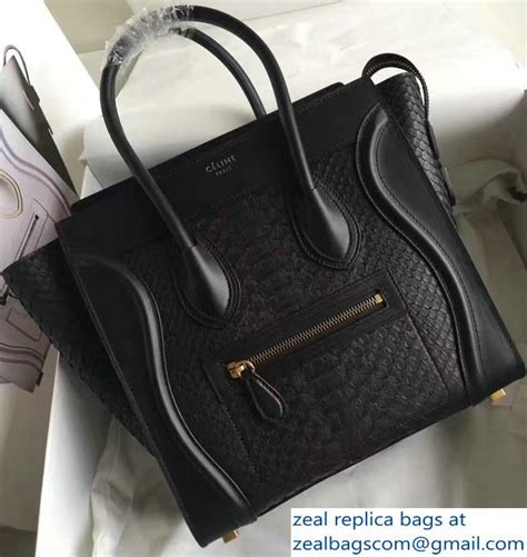 celine python frame bag black|celine bag python price.